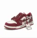 Unisex Red White Heart Graffiti Skate Sneakers Leather Upper For Street Style Daily Walking_vogvips.com