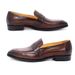 Classic Italian style loafers cowhide business dress shoes slip-on leather shoes for men_vogvips.com