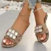 Fashion Plus Size 36 43 Printed Design Flat 2026 Summer New Style Womens Elegant Stylish Beach With Diamonds Cool_vogvips.com