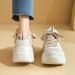 Platform Dad Sneakers 2025 New Summer Mesh Breathable White Casual Sports For Petite Women Height Increasing Shoes_vogvips.com