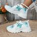 Women's Casual 2025 White Flat Fashion Versatile Size 43 Breathable Mesh Single Shoes_vogvips.com