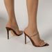 Summer New Pointed Leopard Print Rhinestone High Sandals Peep Toe Sexy One Strap Thin Heel Half Slippers Women's Shoes_vogvips.com