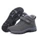 Warm Fleece Lined High-top Hiking Boots Waterproof Snow Shoes_vogvips.com
