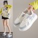 Little White Shoes Children Girls Students Leisure Sports Versatile Board Shoes Street Shooting_vogvips.com