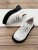 Shell Head Buckle Strap Thick Soled Small Leather For Women 2025 New Autumn Versatile British Casual Single Shoes_vogvips.com
