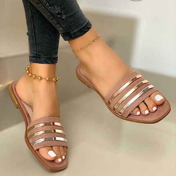 Women's Shoes Summer Large Size Comfortable Flat Slippers Women's Sandals_vogvips.com
