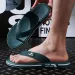 Unisex Letter Logo Casual Flip Flops White Solid Color Thick Sole Non Slip EVA Lightweight Outdoor Beach Pool Thong_vogvips.com