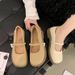 Mary Jane Women's Singles 2025 Summer New Fashionable, Versatile, Comfortable Internet Celebrity Soft Soled Bean Shoes_vogvips.com