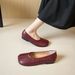 Folded Flat-soled Single Shoes Women's Shallow Mouth Versatile One-pedal Grandma Shoes Super Soft Beanie Shoes_vogvips.com