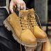 Men's Genuine Leather Mid-Calf Work Boots - Rugged & Stylish Unisex Martin Boots For Casual Wear_vogvips.com