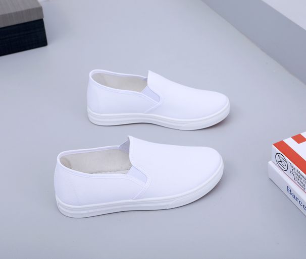 Nurse For Women, Flat Non-Slip Casual Lightweight Comfortable Beauty White Single Shoes, Old Beijing Cloth Shoes_vogvips.com