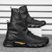 Suitable For All Seasons High-top Men's Autumn 2025 Trendy Shoes Martin Work Personality Leather Student Boots_vogvips.com
