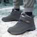 Winter Velvet Warm Elderly Shoes Women's Walking Shoes High Top Cotton Shoes Velcro Middle-aged And Elderly Mother Shoes_vogvips.com