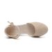 Summer Wedge Women, Versatile Breathable Linen Sandals, One-Strap Buckle Travel Export High Heel Sandals For Women_vogvips.com