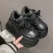 9 CM Platform Sneaker Caual For Women Light Outdoor Lace Up White Black Sneaker Breathable Fahion Sport Women'_vogvips.com