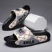 Summer Outdoor 2025 New Flat Bottomed Internet Famous Couple Beach Sports One Word Cool Slippers For Men_vogvips.com
