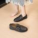 8988-11 Autumn New British Style Belt Buckle Loafers For Women Retro Tassel Soft Leather Small Shoes_vogvips.com