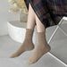 3/5/6/10 Pair Ruffled Mid Length Women Breathable Solid Color Set Spring And Autumn Comfort Sweat-aborbing Girl'_vogvips.com