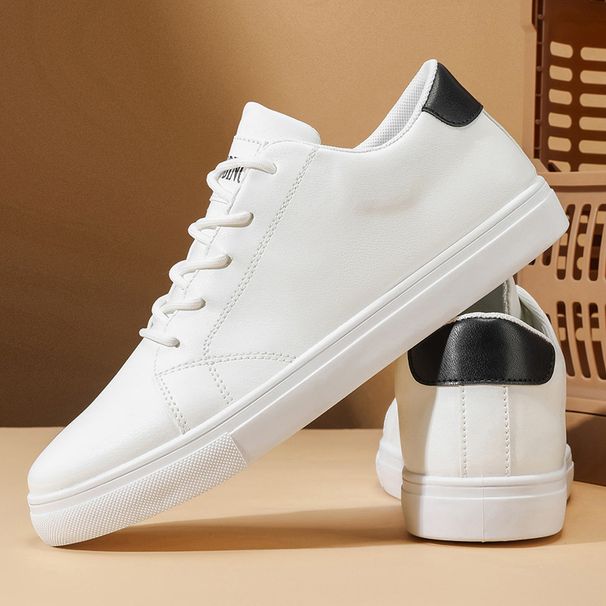 Summer New Style plus Size Men's Sneakers Korean Casual Sports Trendy White Single Shoes for Students_vogvips.com