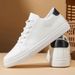Summer New Style plus Size Men's Sneakers Korean Casual Sports Trendy White Single Shoes for Students_vogvips.com