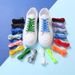 Single layer flat shoelaces white black men's and women's canvas shoes casual shoes sports shoes board shoes colorful shoelaces shoe rope trend_vogvips.com