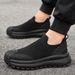 Euro Step Breathable Slip-On Veatile Sports Casual Men's Thick-Soled Comfortable Trendy Shoes Lightweight Elastic_vogvips.com