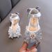 Rhinestones Soft Soled Girls' Sandals Princess Shoes Children's Shoes Spring Style Girls' Leather Shoes_vogvips.com