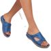 Women's Plus Size Foreign Trade Slippers, New Spring/Summer Wedge Heel Outdoor Retro Hollow Sandals, Casual Breathable_vogvips.com