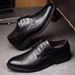 New Checkered Suit Business Leather Formal Men's Trendy Versatile Casual Work Groomsman Wedding Shoes Men_vogvips.com