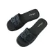 Women Double T Metal Buckle Slide Sandals Open Toe Flat Leather Slippers Multi Colors Daily Outdoor Walking Shoes_vogvips.com