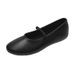 Ballet Flats 2025 New Soft Leather French Style Mary Jane Large Size Women's Shoes_vogvips.com