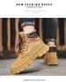 Rhubarb Martin Boots Men's Velvet Warm High-top Men's Shoes Outdoor Sports Non-slip Tooling Boots_vogvips.com