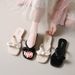 Bowknot Outdoor Slippers For Women New Summer Versatile Flat Non-slip Female Student Fashion Soft Sole Beach Sandals_vogvips.com