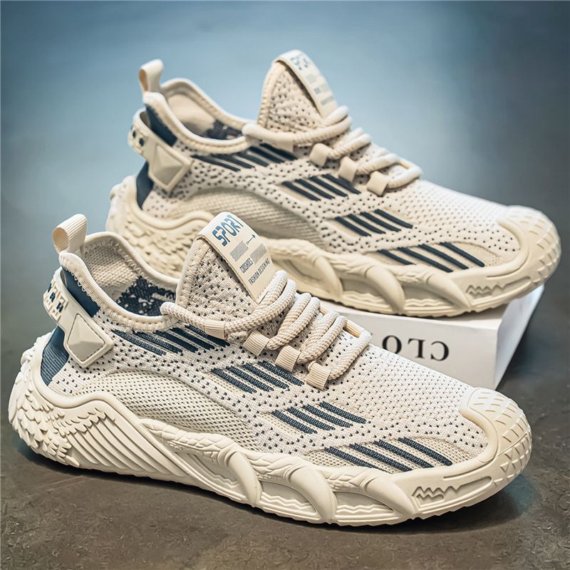 Men's 2026 New Summer Breathable Fly-knit Shoes, Lightweight, Soft-soled, Versatile Casual Sports Running Mesh Shoes_vogvips.com