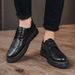 Euro Step New Summer Breathable Business Casual Brogue Carved Korean Style British Men's Leather Shoes_vogvips.com