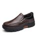 Slip-On British Style Casual Leather Soft Sole Top Layer Cowhide Business Men's Shoes Non-Slip Stitched Four Seasons_vogvips.com