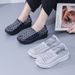Handmade Woven Lazy Fahionable Trendy Thick Oled Women' Foot Cover, Breathable Caual Hoe, Port And Tourim 667_vogvips.com