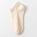 Women's Socks Summer Thin Short Socks Solid Color Draw Breathable Antibacterial Sweat Absorbent Summer Simple All Match Women's Short Socks_vogvips.com