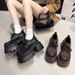 British Casual Small Leather Shoes Women's Big Head Small Comfortable Loafers_vogvips.com