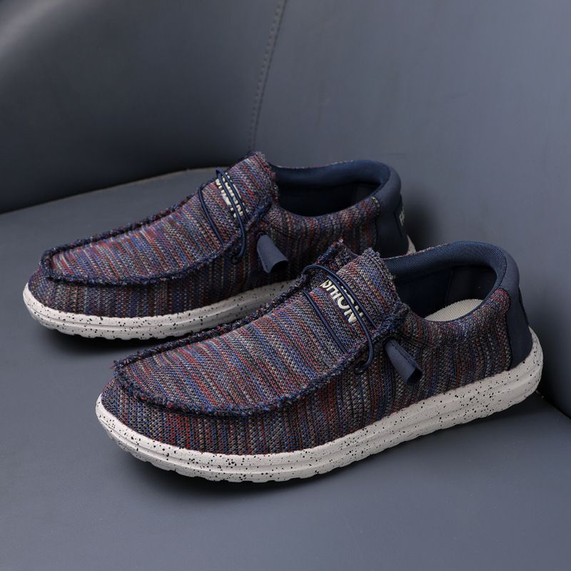 Summer Autumn New Casual Business Four Seasons Fashion Trendy Thick Sole Canvas Men's Shoes_vogvips.com
