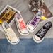 Women's 2025 New Round Toe Slip On Canvas Casual Shoes Soft Sole Comfortable Lazy Loafers_vogvips.com