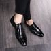 Autumn New Business British Double Button Leather Shoes, Extra Large Men's Shoes_vogvips.com