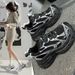 Ba Xiu Makes Old Dad For Women In Spring, Summer And Autumn 2025 New Round Toe Fashionable Thick Sole Breathable Casual_vogvips.com