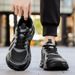 Men's Wide Fit Running Shoes For High Instep & Broad Feet - Breathable Mesh & Leather Sports Sneakers With Cushioned EVA Sole_vogvips.com