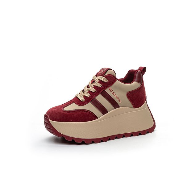thick-soled Forrest Gump Dad Shoes Women's 8CM Flow Height Increase Casual Small Women's Shoes_vogvips.com