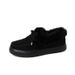 New Women's Cotton Winter Bow Warm Shoes, Flat Bottomed Plus Size Hairy Shoes_vogvips.com