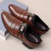 2025 New Men's Formal Shoes Plus Size Moccasins Pointed Toe Man Leather Shoe Classic Wedding Shoes Office Business Casual Shoes_vogvips.com