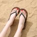 Summer New Wear Flat Sandals Pinch Feet Open-toed Casual Beach Shoes Lightweight Flip-flops Women_vogvips.com