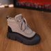Hot-Selling Martin 2025 Winter New Thick-Soled Snow Boots With Fleece Lining, Warm Low-Cut Shoes, Comfortable Mom Cotton_vogvips.com