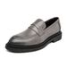 Bean Men's Fashion, British Style, One Foot Lazy, Loafers, Business Formal, Breathable Casual Leather Shoes, 9715-D_vogvips.com
